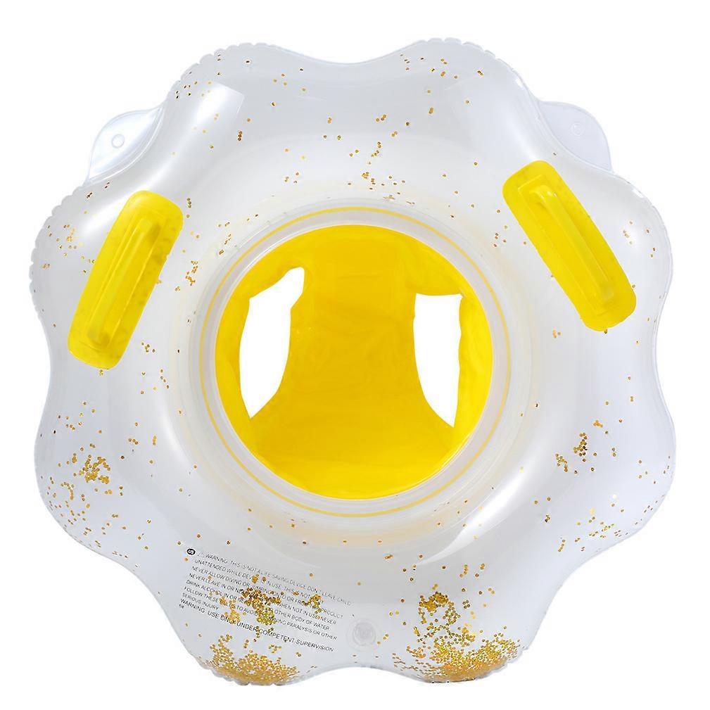 Sequin Flower Swimming Ring Inflatable Pool Float for Baby