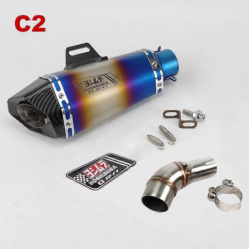 For Yamaha R3 YZF R25 250 300 MT03 51mm Slip-on Exhaust Middle Link Pipe Muffler Escape for Yoshimura Silencer System DB Killer