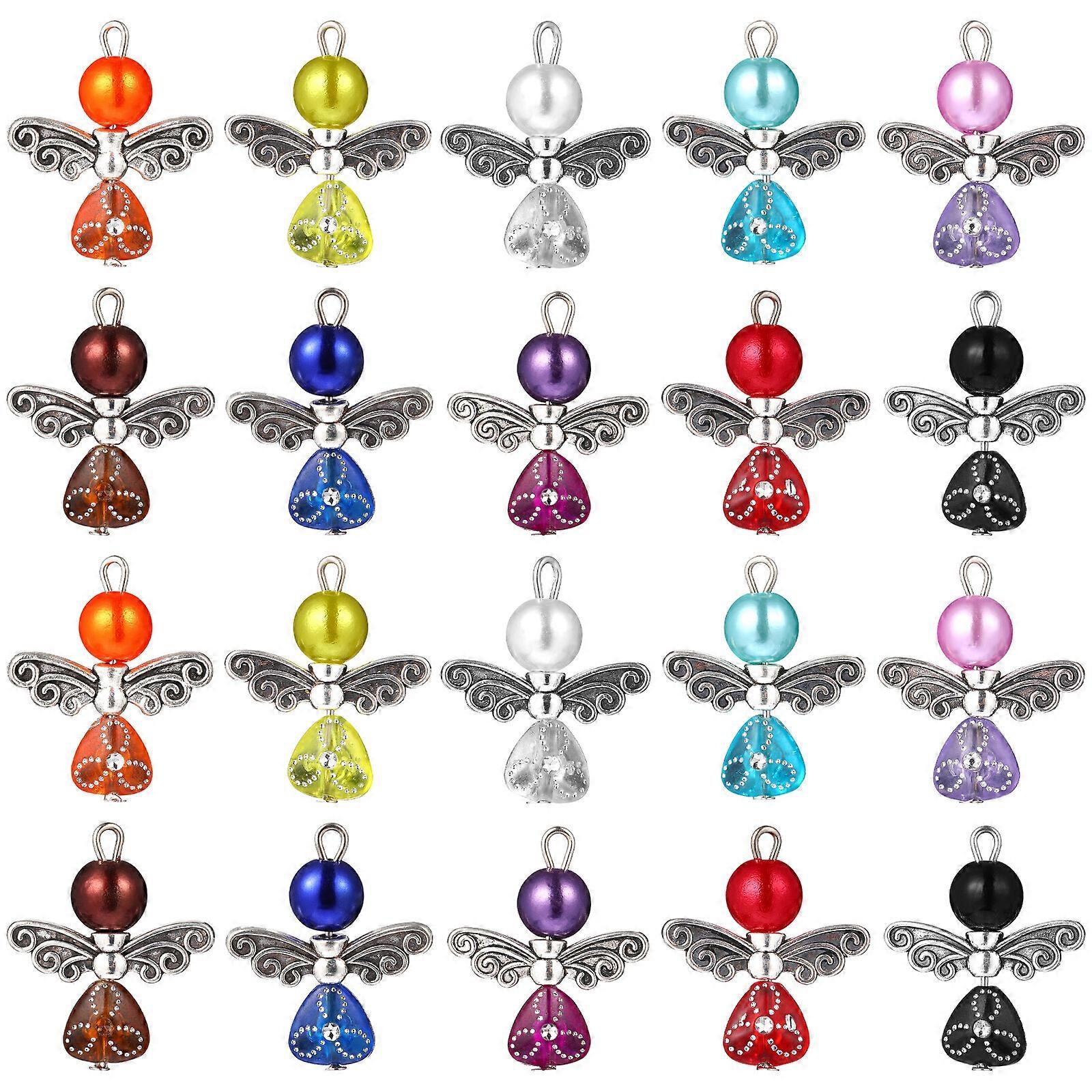 20 قطعة أجنحة سحر قرط قلادة قلادات اكسسوارات لصنع المجوهرات DIY