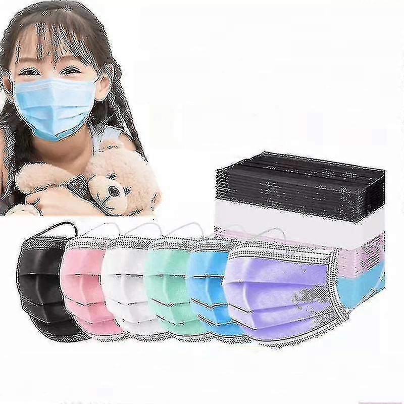 50/100pcs Kids Face Mask 3ply Oop Protective Able | Fruugo Us