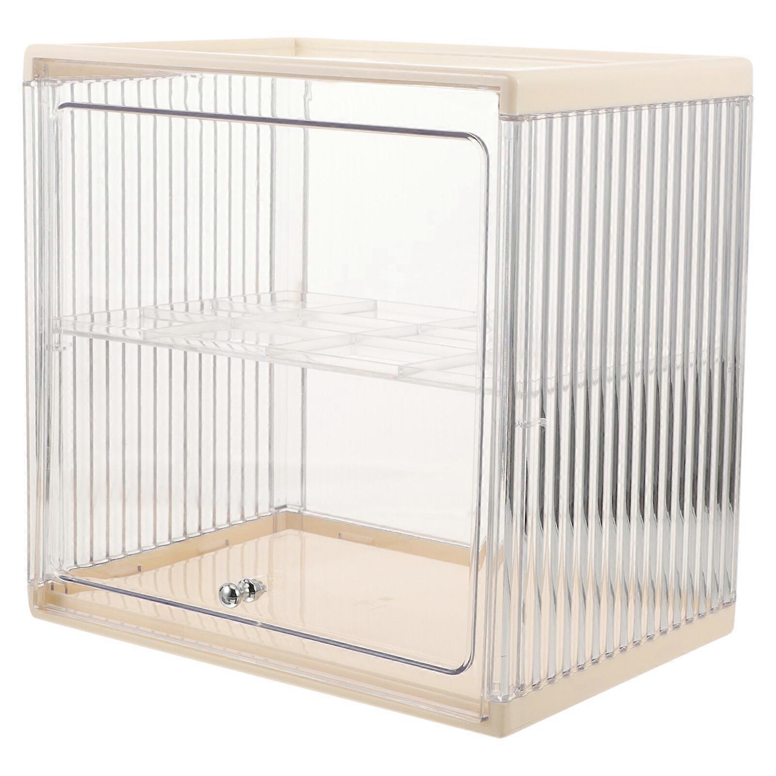 Bread Box for Kitchen Countertop Clear Double Layered Bread Container for Freshness Plastic Bread Box