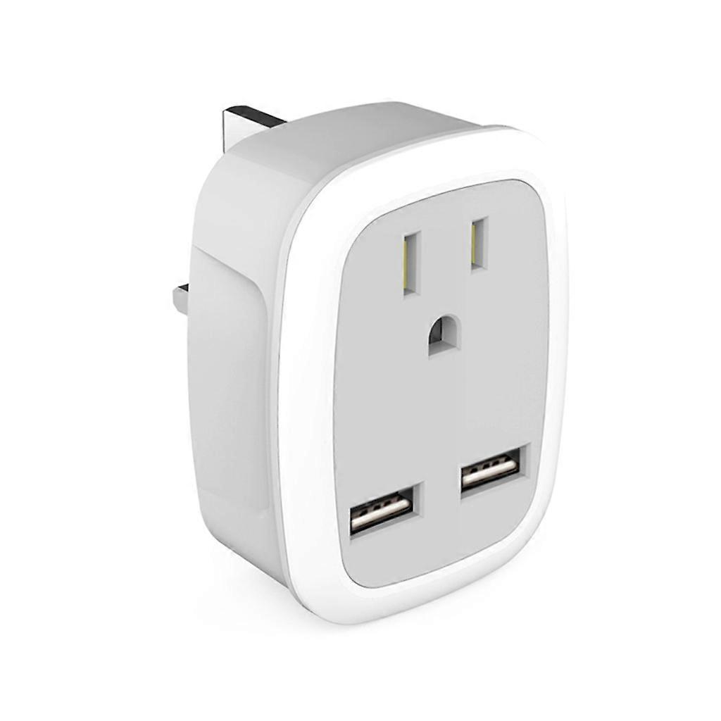 Multifunctional US to European/UK/IT/for CH Travel Plug Adapter with 2 USB 3 in