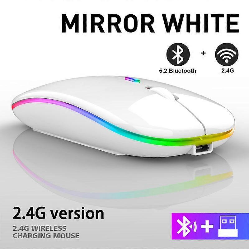 NEW Wireless Mouse RGB Rechargeable Bluetooth Mice Wireless Computer Mause LED Backlit Ergonomic Gaming Mouse For Laptop PC