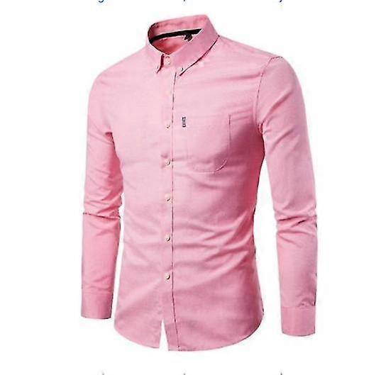 Men's Slim Fit Long Sleeve Smart Casual Button Down Shirts