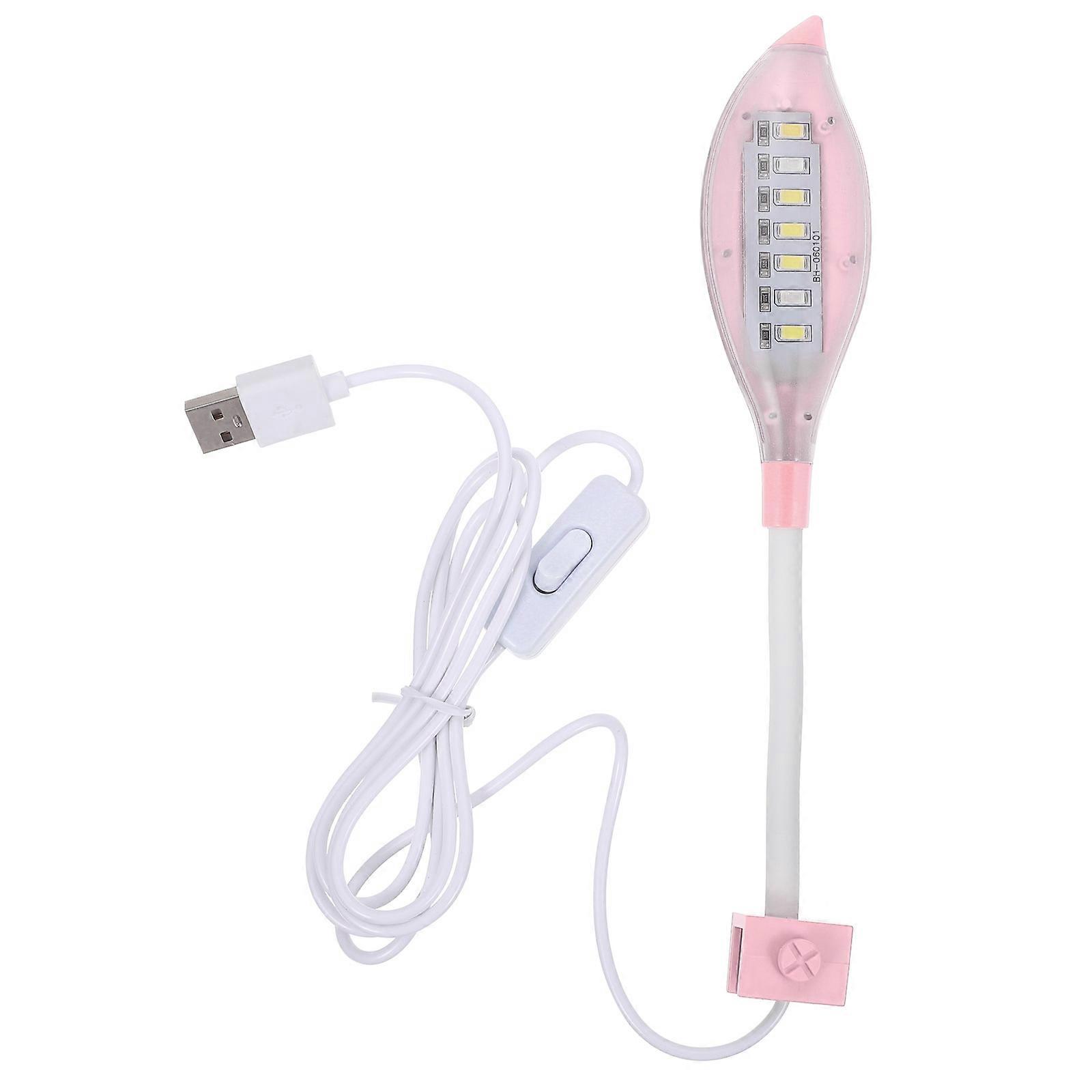 Fish Tank Light Clip On Adjustable 3W 7-LED USB Powered Aquarium Light