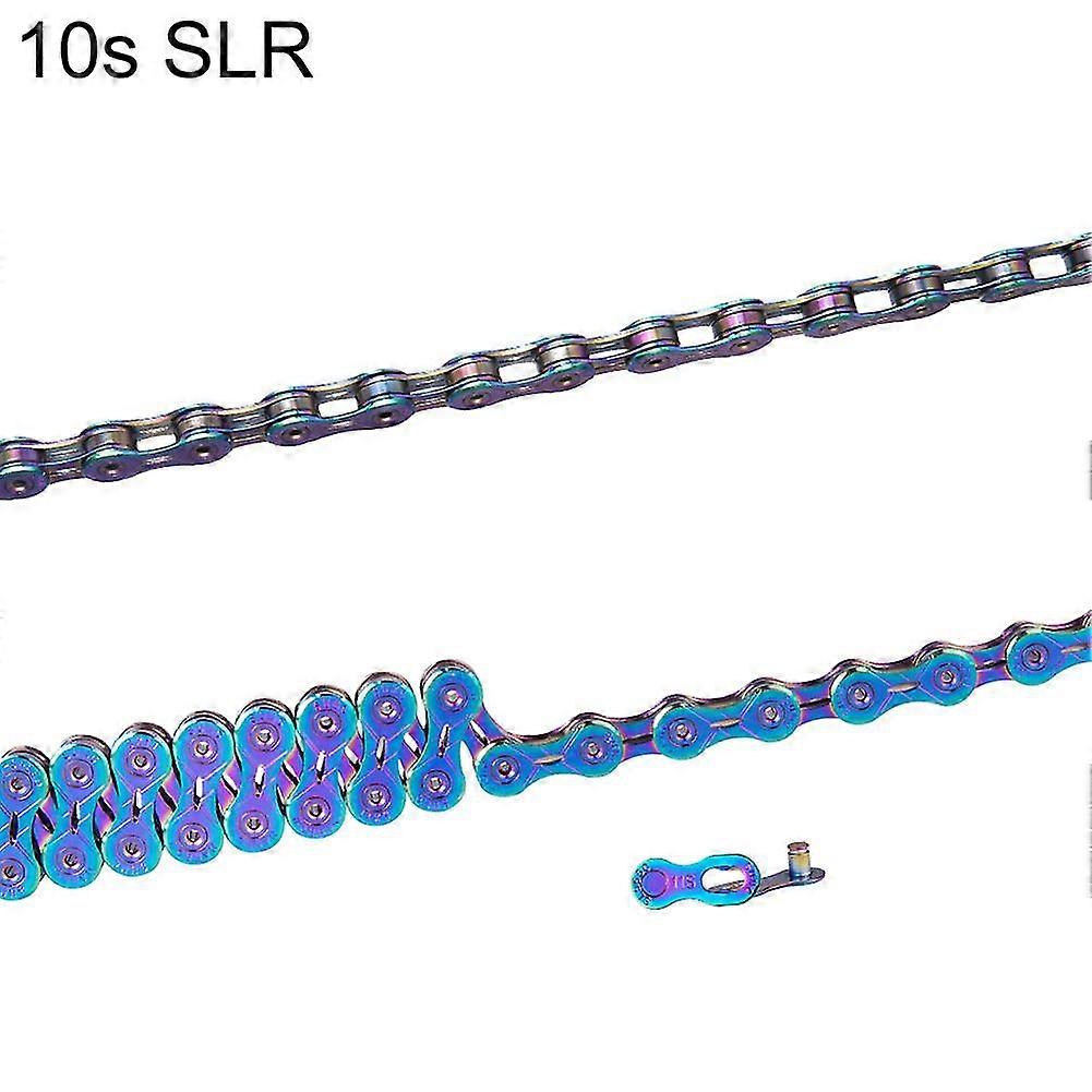 ブルー9/10/11/12スピードMTBマウンテン超軽量メタルチェーン