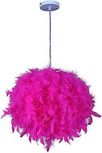Feather Light Shade For Ceiling Pendant Light 30cm Fluffy Lamp Shade Lampshade Lightshade For Lamp