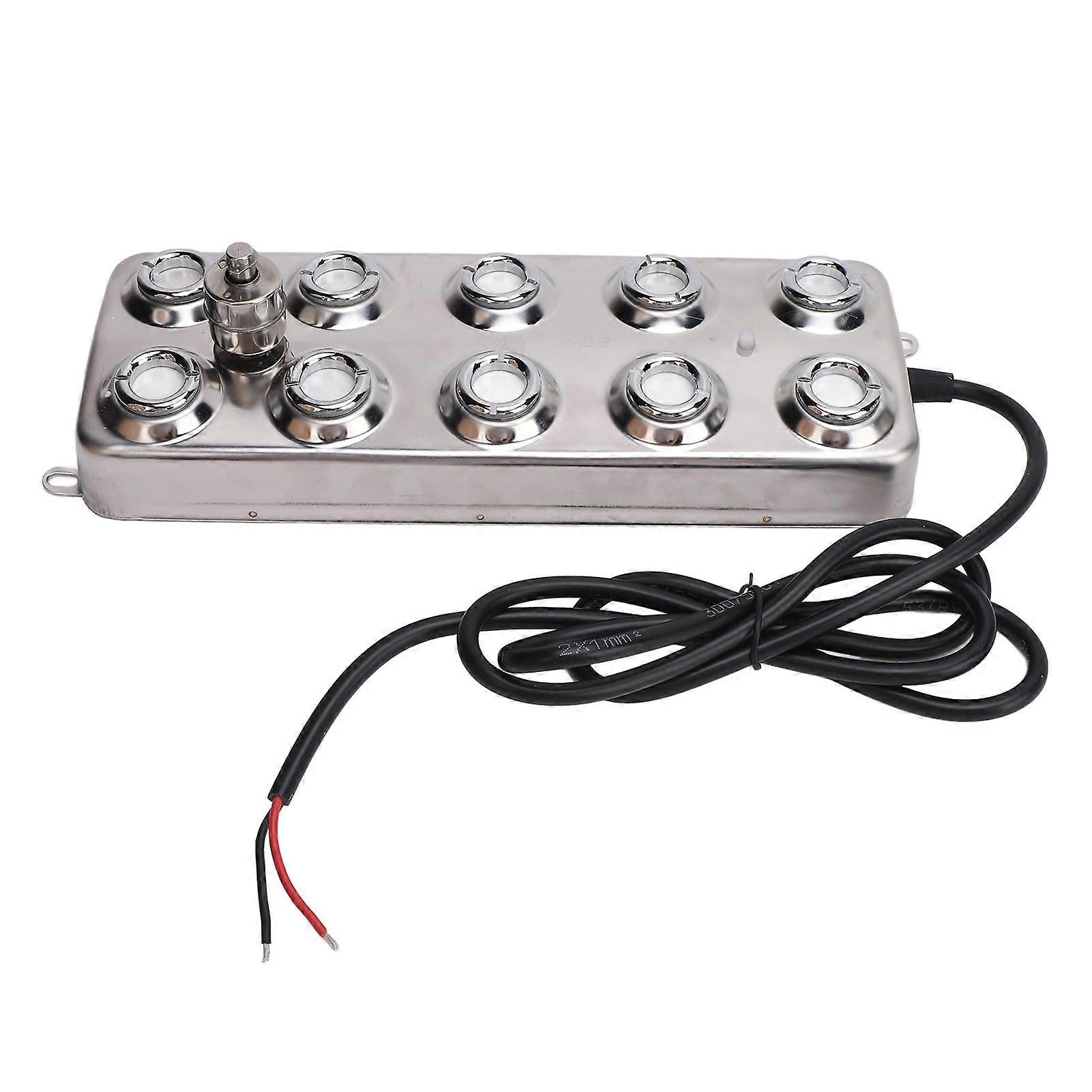 10 Head Ultrasonic Fogger Mist Maker for Pond Humidifier, Fog Machine with Atomizing Plate, Waterproof Cool Mist Generator