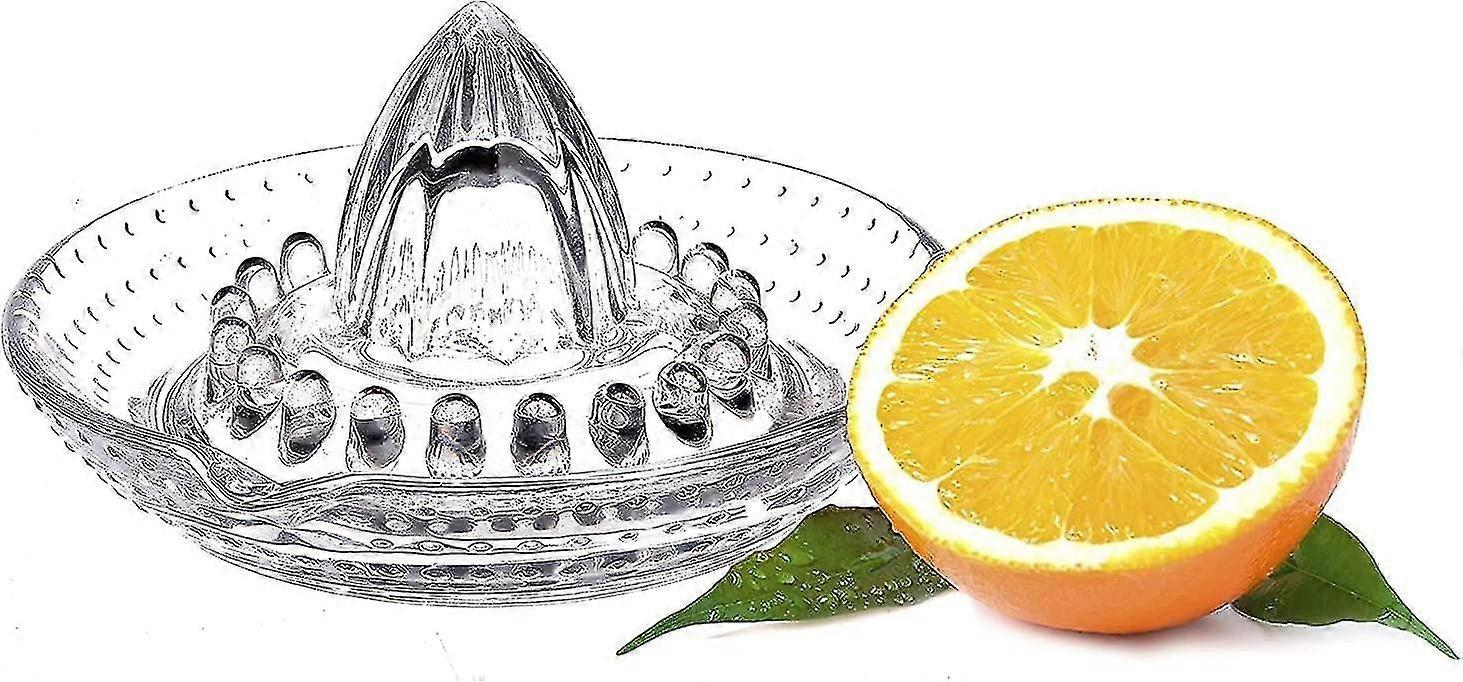 Citrus Orange Lemon Squeezer, Manuel Hand Juicer lasilla ja kahvalla ja kaada nokka raskaspainoinen lasi