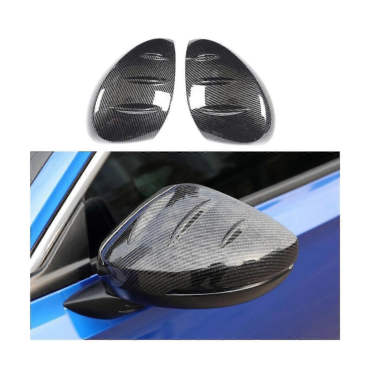 For 11th Gen 2022 2023 Car Rear View Mirror Cover Trim Sticker, With Turn Signal Type, Abs Carbon