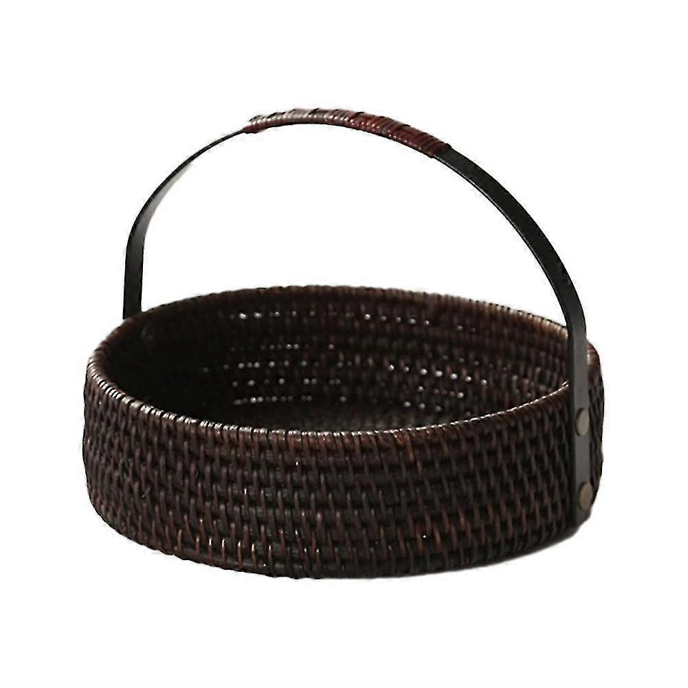 Chinese Natural Rattan Tea Set Storage Box S