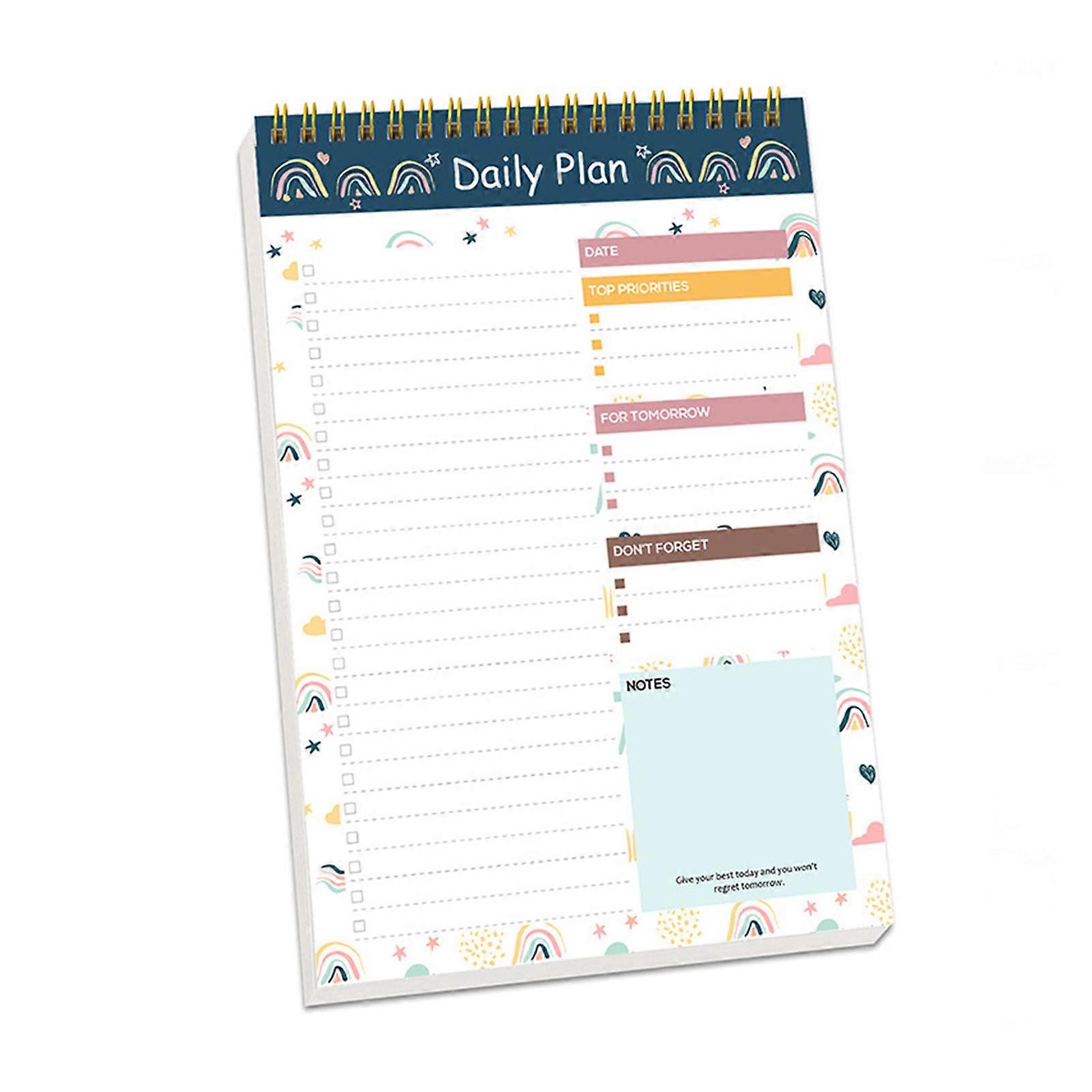 Achieve Goals Undated Planner Plan Book Smooth Writing No Ink Bleeding A5 Time Management Notebook Journal