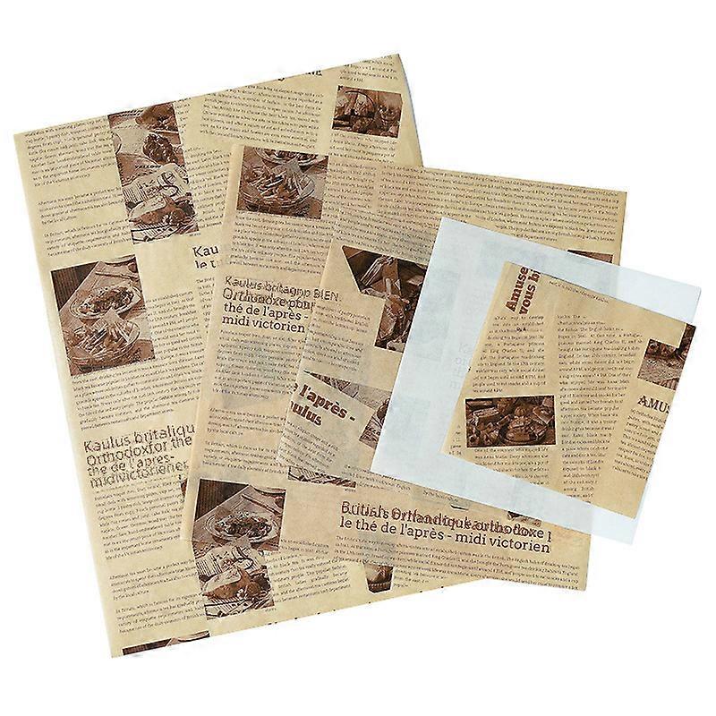 Oljetåligt kökspapper för bakning, oljeabsorberande papper, pommes frites, oljetåligt papper, pizzapapper, hamburgerpapper