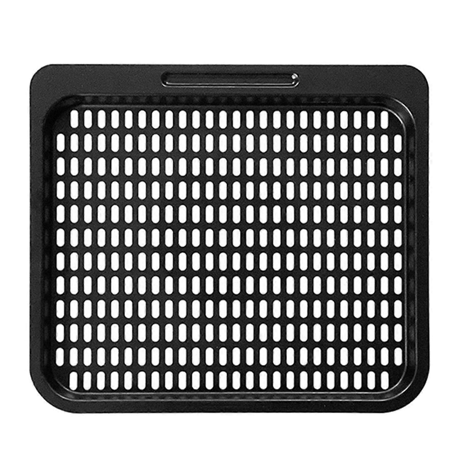 Cooking Tray Evenly Heated Carbon Steel Square Air Fryers Crisper Plate Kitchen Supply