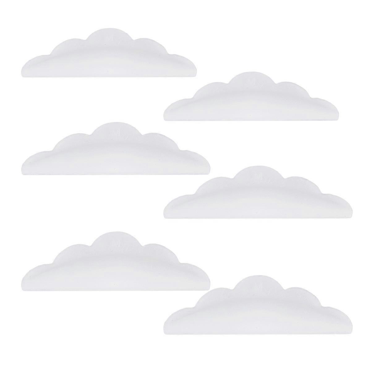 24pcs Eyelash Perming Curler Shield Pads False Eyelash Patches Silicone Makeup Tool (Size S M L 8pcs/Each) (White)