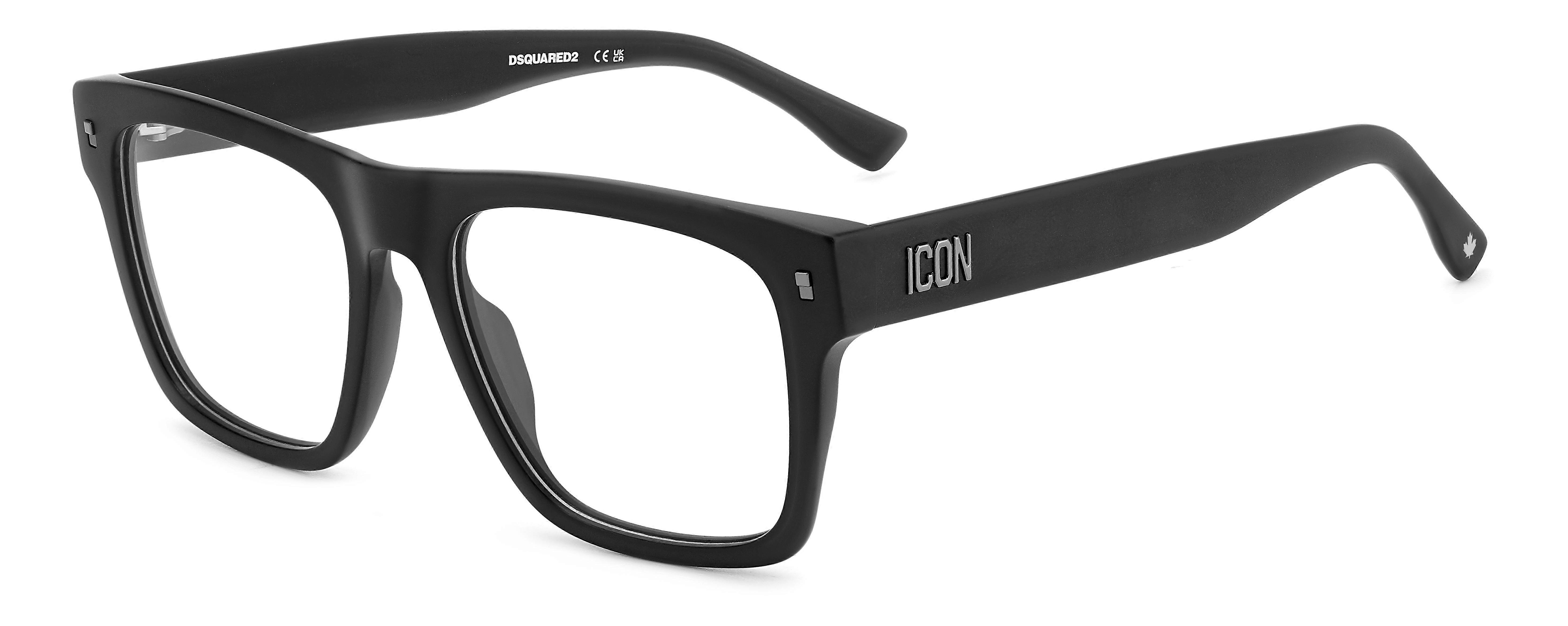 Eyewear Frames DSQUARED2 ICON 0018 003 MATTE BLACK 54/18/145 MAN