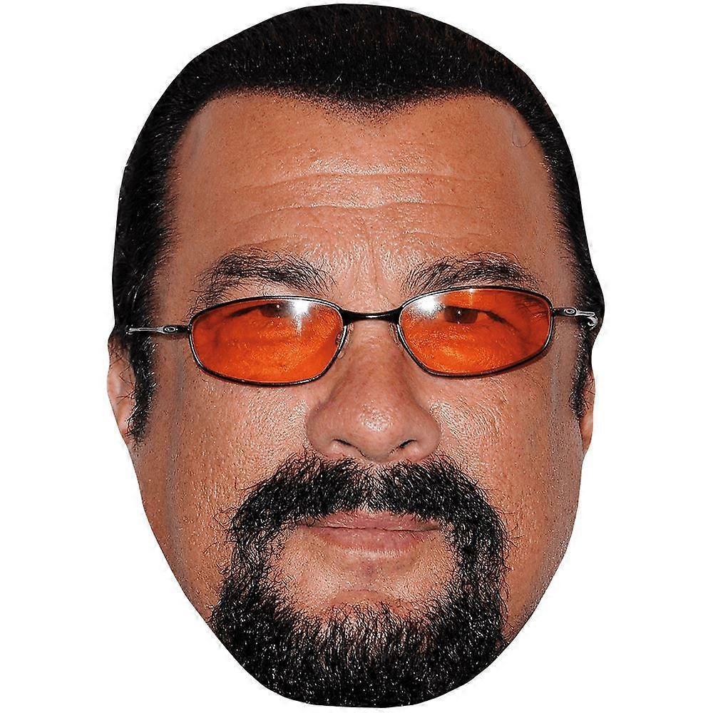 Steven Seagal (Glasses) Celebrity Mask, Flat Card Face