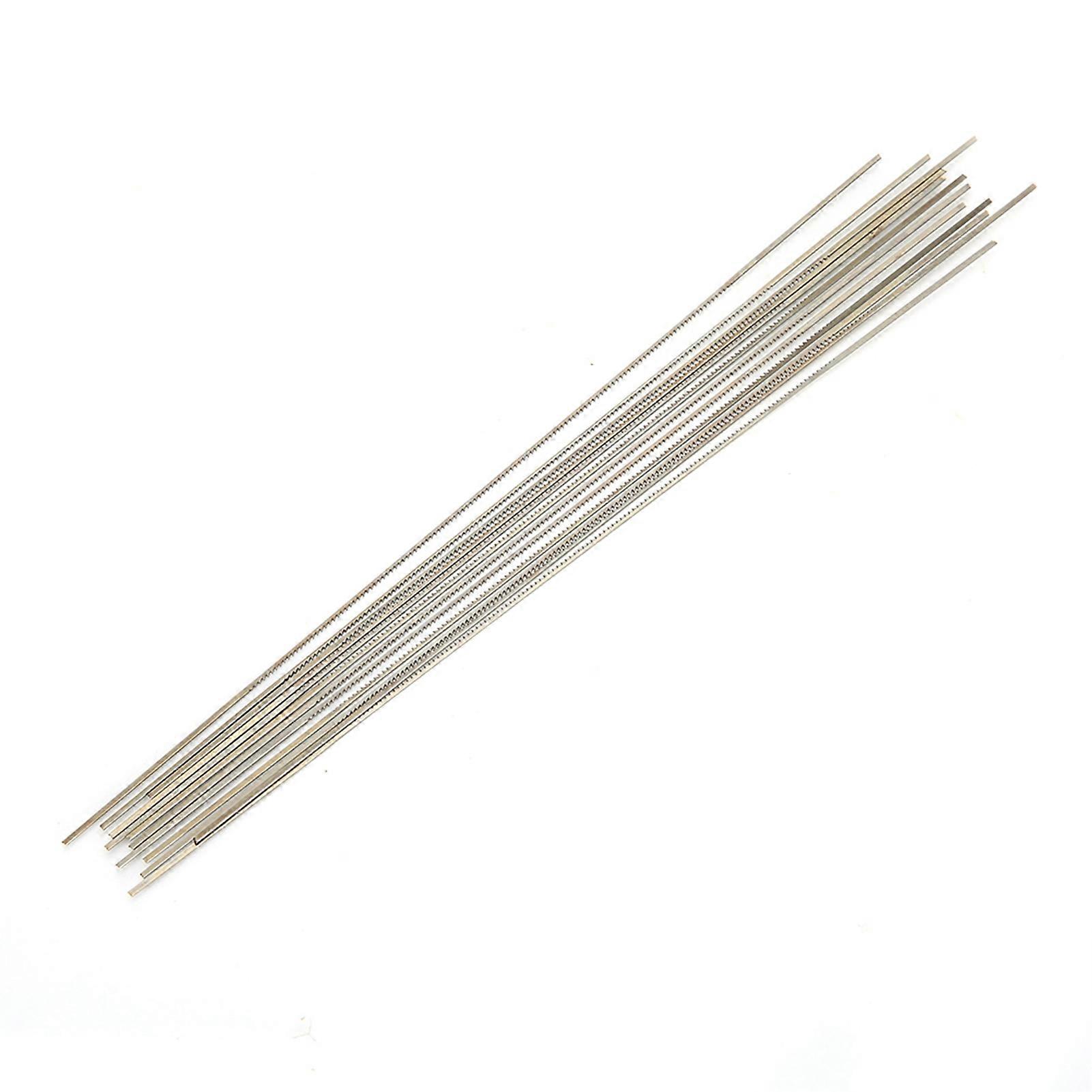 Lot de 12 lames de scie à bijoux en acier tungstène, double épée