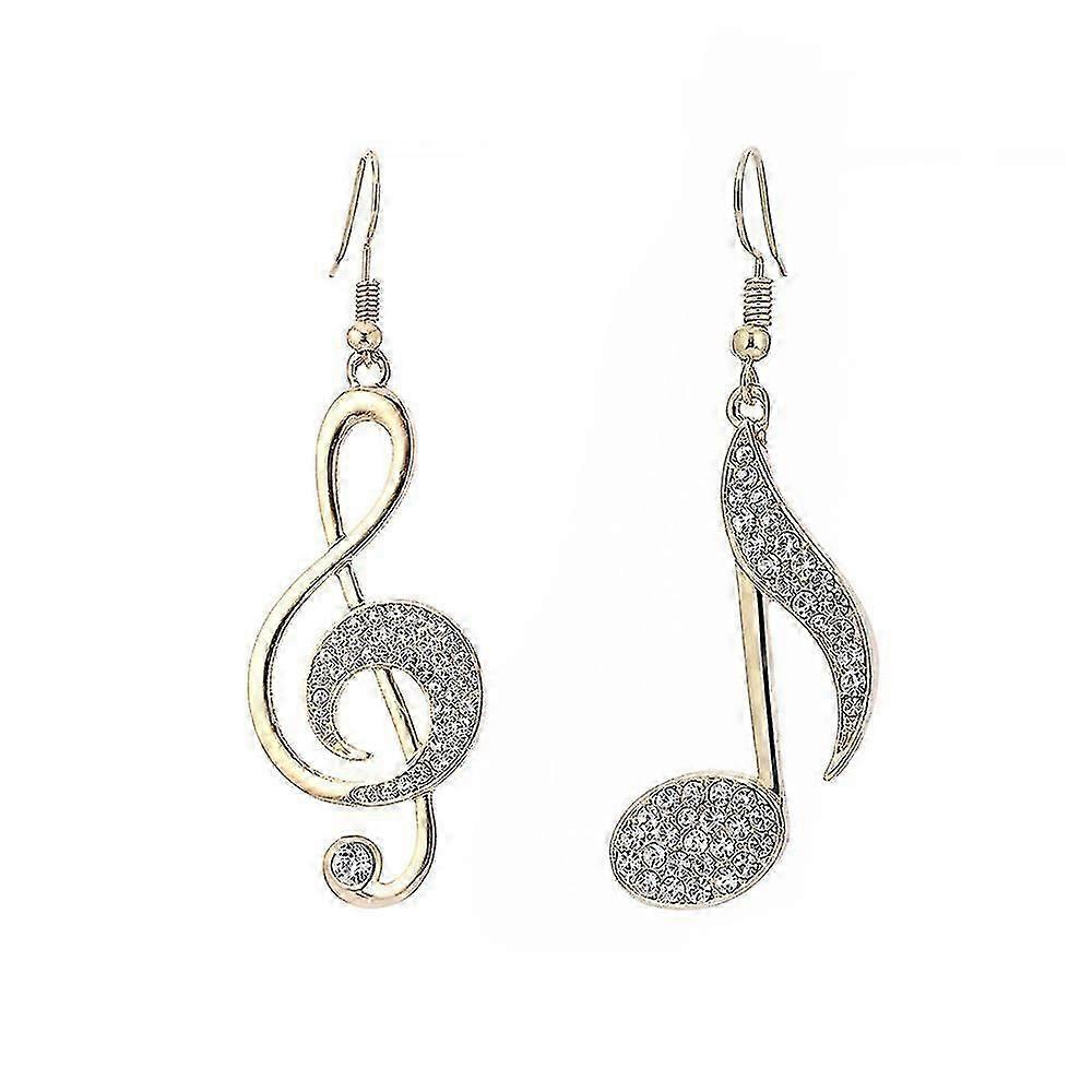 Ladies Music Notes Pendulum Earrings