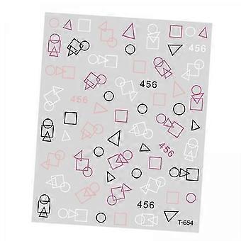 2xNail stickers Korean TV series Games cartoon characters Nail Art  T-654