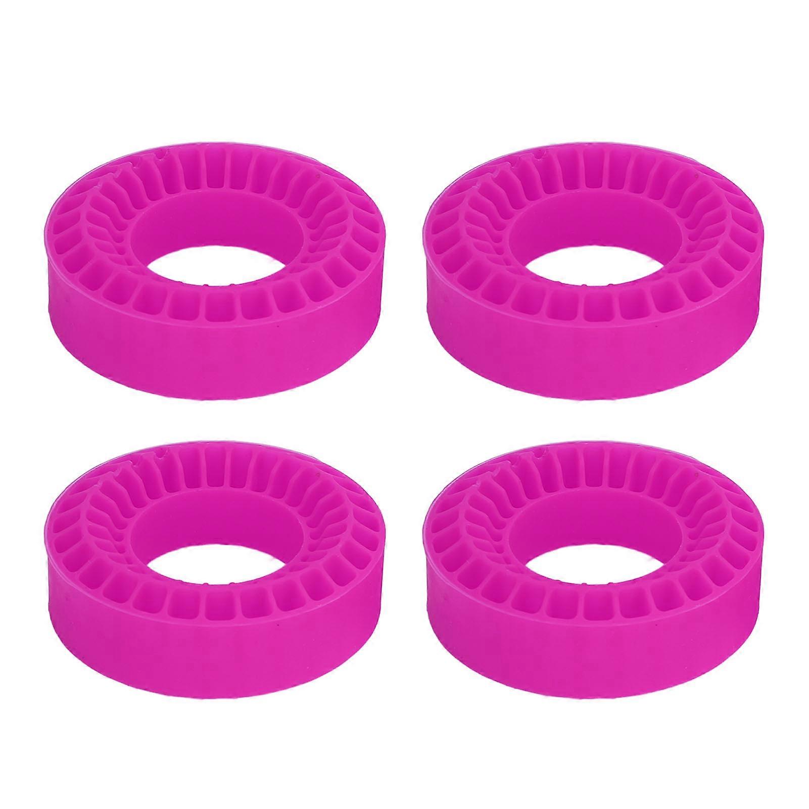 4pcs Insert 1.0inch Double Layer Hollow Silicone Waterproof RC Tire Inner Filler for SCX24 FCX24 AX24 1/18 1/24 RC Car