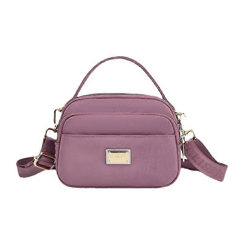 Women Oxford Multi-layer Zipper Pocket Crossbody Wild Waterproof Large Capacity Shoulder Bag Handbag