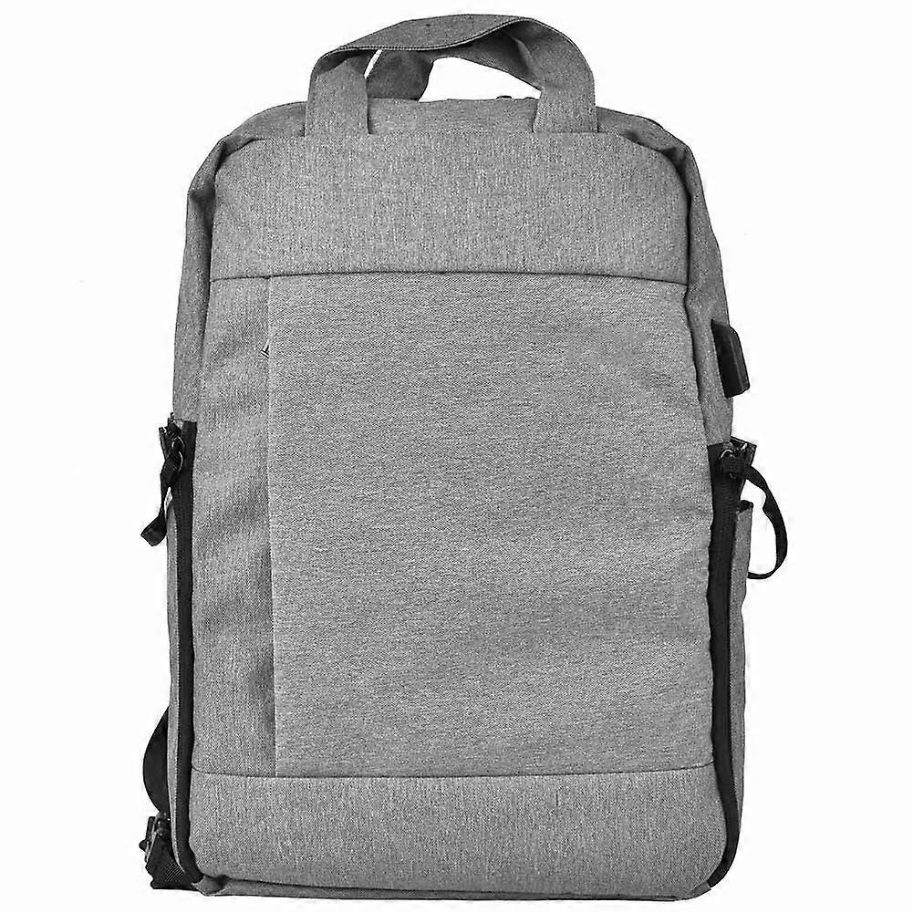 EIRMAI DQ310B Nylon Shoulders Bag Camera Computer Backpack with USB Interface(Dark Gray)