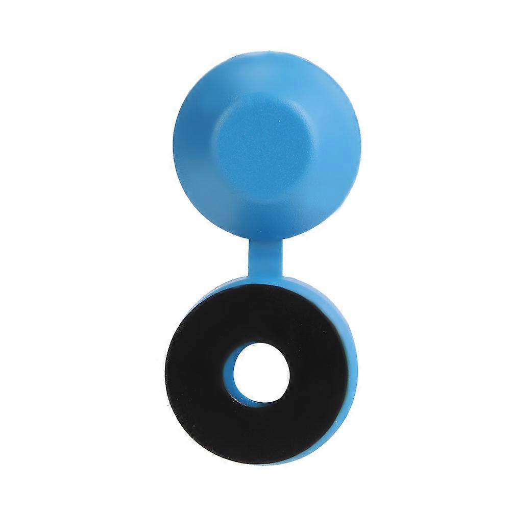 100Pcs Arc Screw Covers Waterproof PP Screw Shield Cap Lid(Blue)