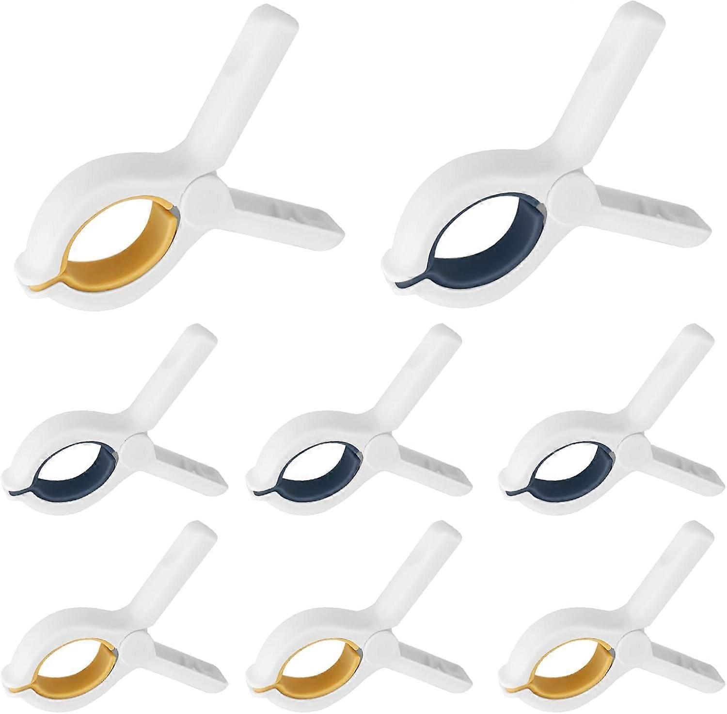 Set mit 8 Clips für Strandtücher, winddichte Kunststoffbügel