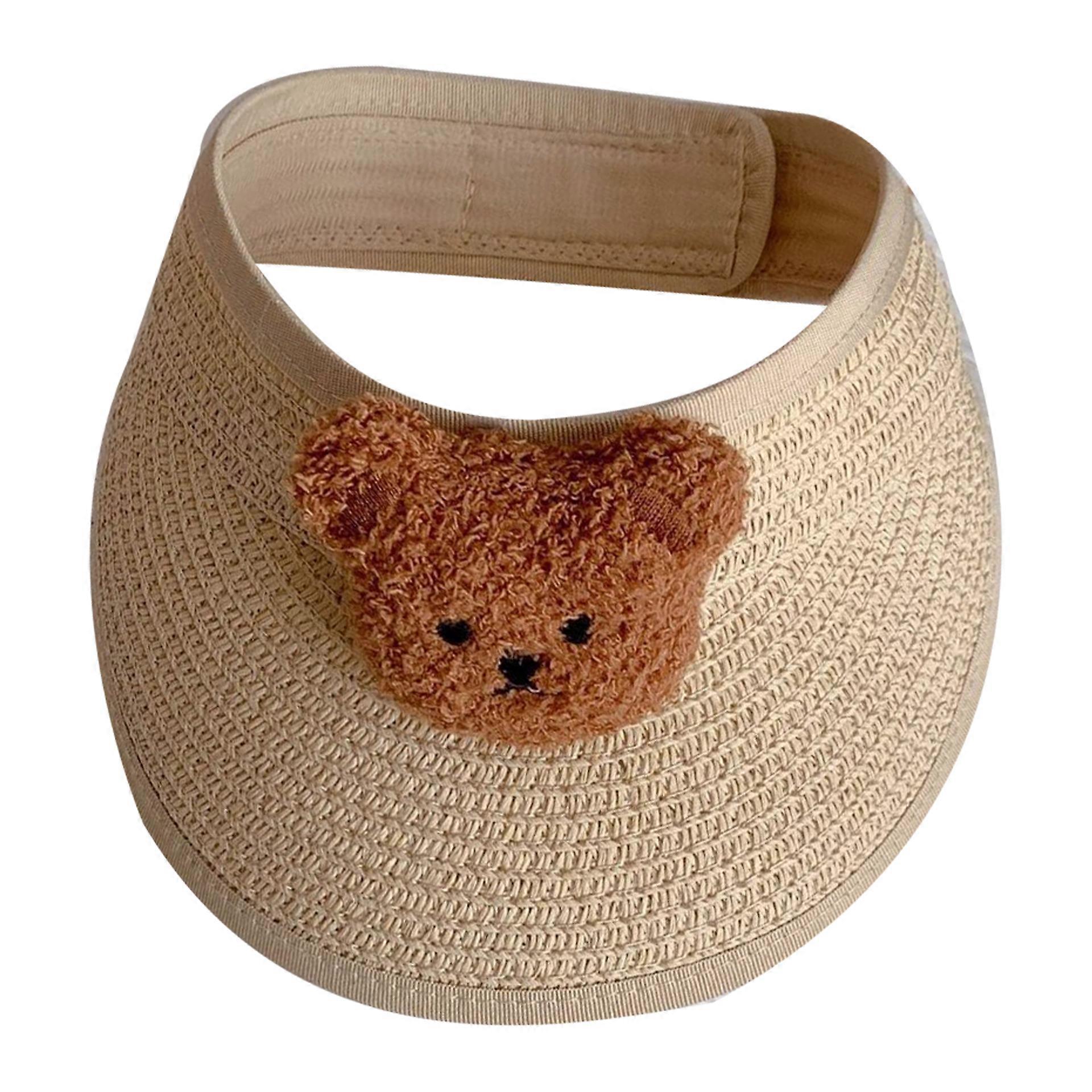 Sarjakuva karhu vauvan hattu, taitettava kesäinen aurinkosuoja lapsille