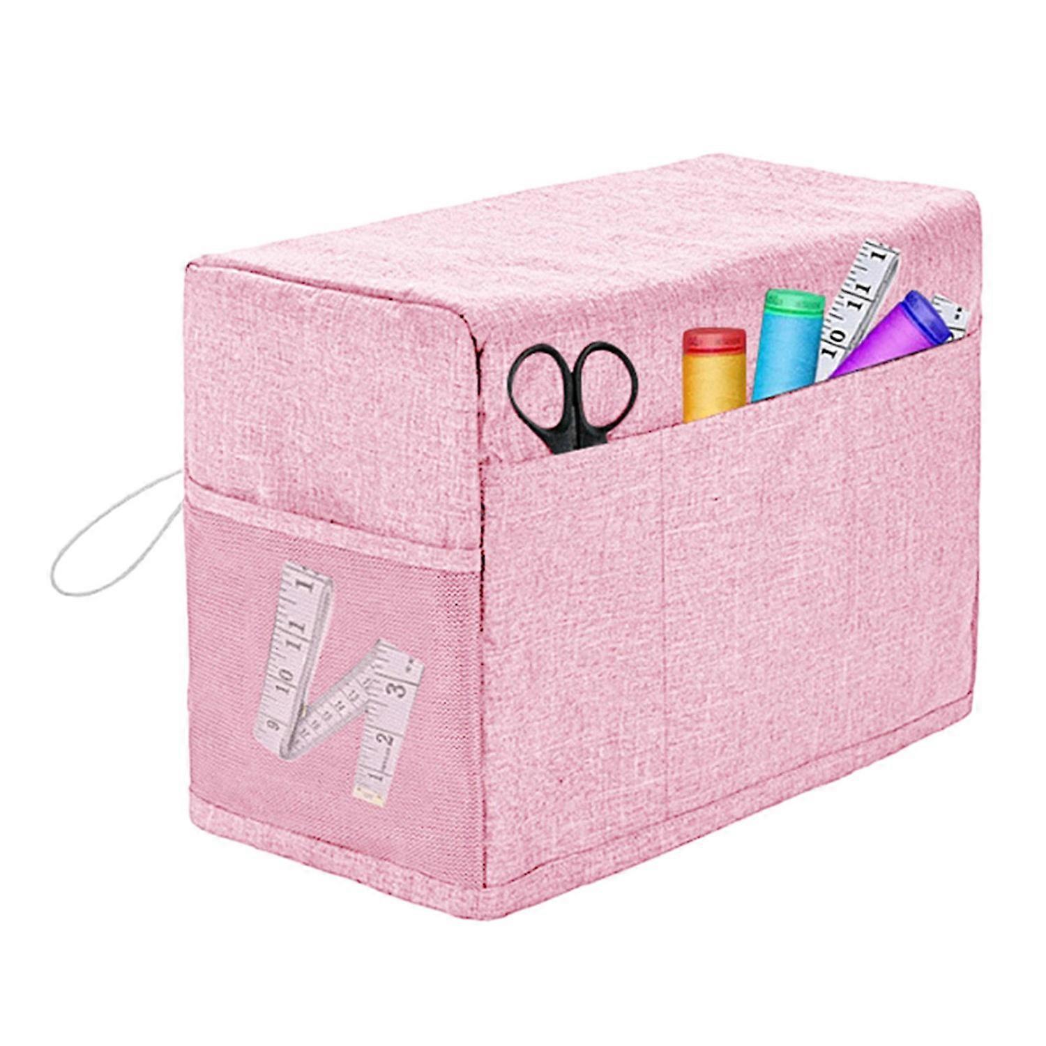 Sewing Machine Cover with Storage Pockets Wear Resistant Scratch-proof Side Handle Design Sewing
