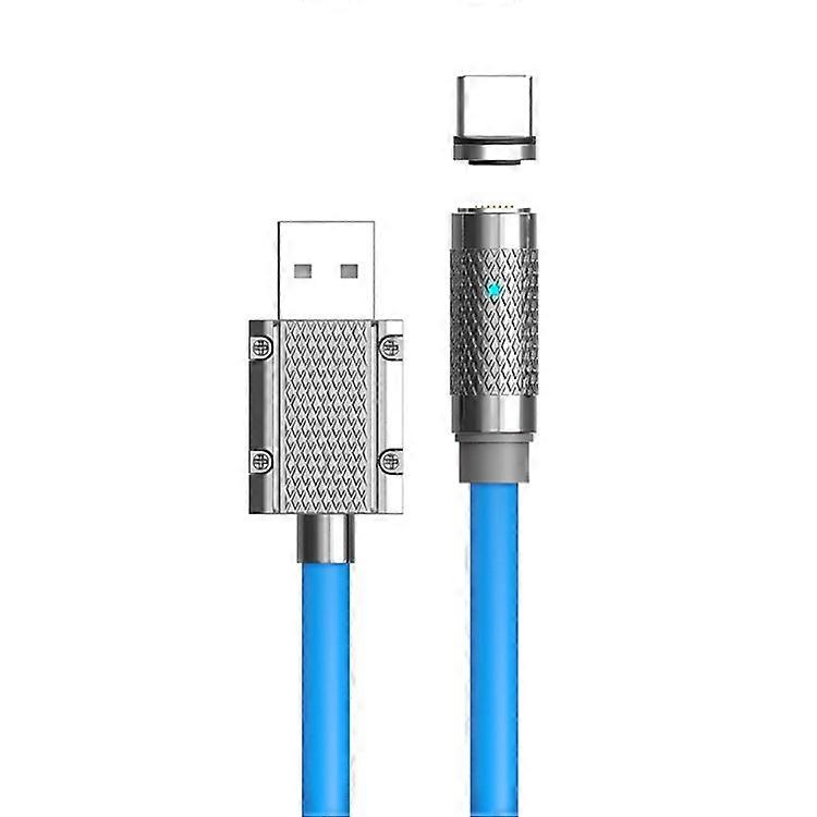 2m Data Sync USB-A to Type-C Magnetic Charger Cord Support 100W Fast Charging (NO CE Certificated)