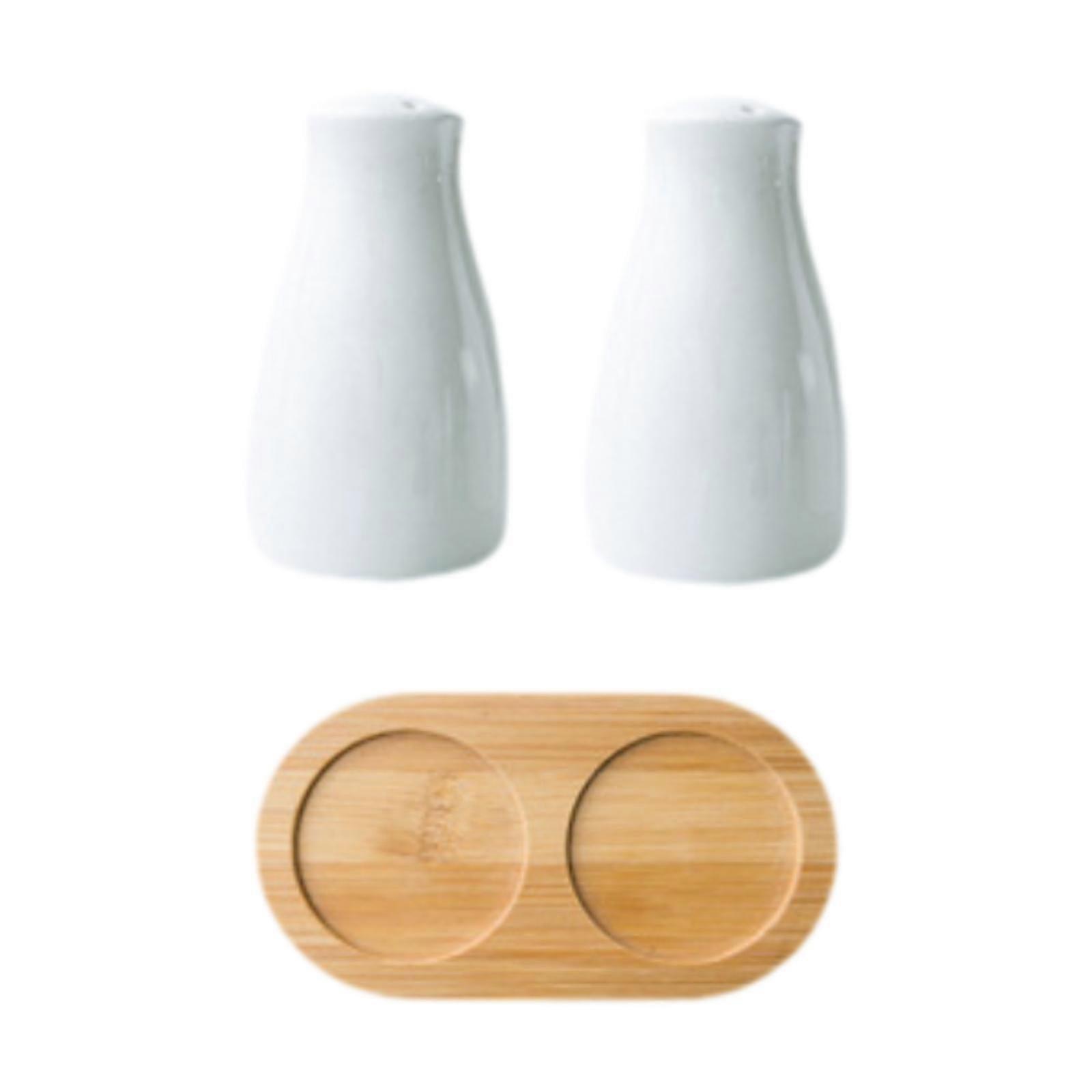 Salt and Pepper Shakers,Spice Dispenser,Kitchen Gadgets,Refillable,Ceramic