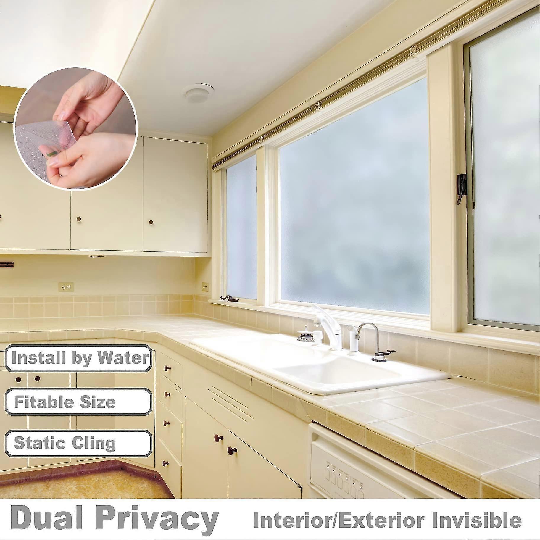 Privacy Window Film Self Adhesive Frosted(30cm*200cm)