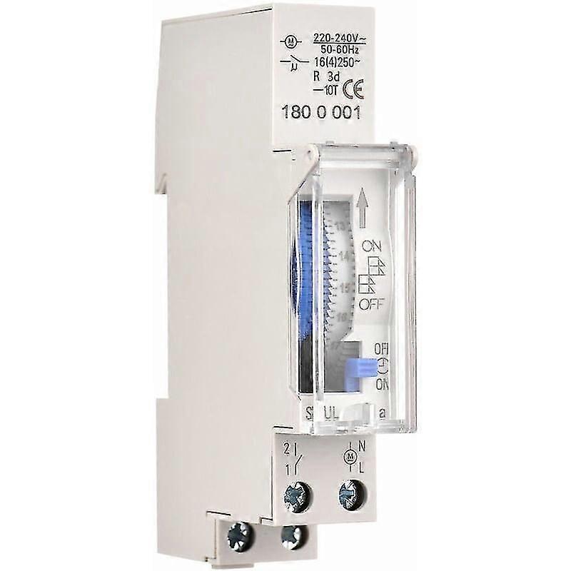 24-hour Mechanical Timer 15-minute Minimum Timer Rail Mount Built-in Battery, Sul180a Ac220-240v Gray - Sul180a Ac220-240v Gray Get It