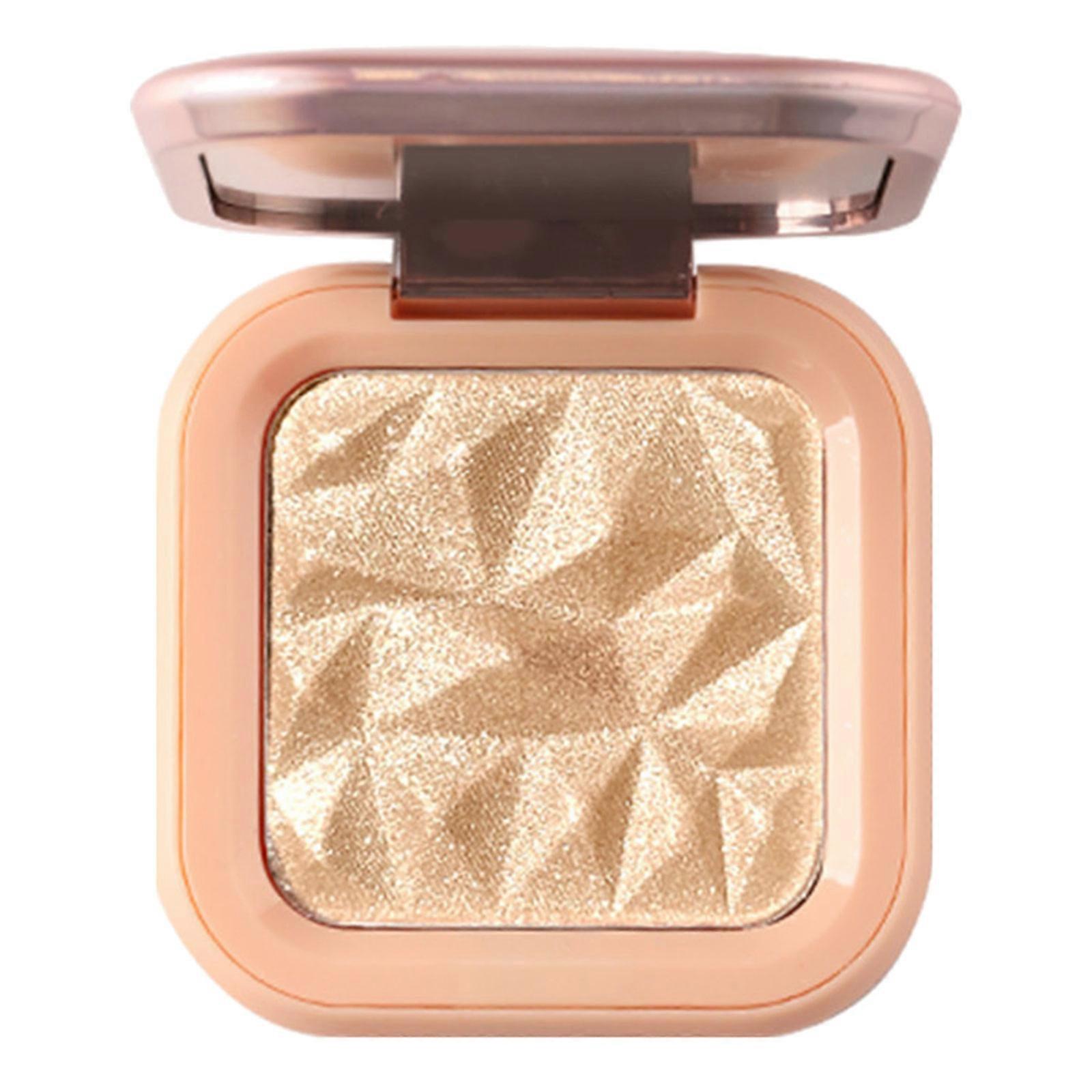 Get a Fashiona Look with Face Highlighter Palette Smooth and Baked Powder Suitable for Various Occasion champagne gold