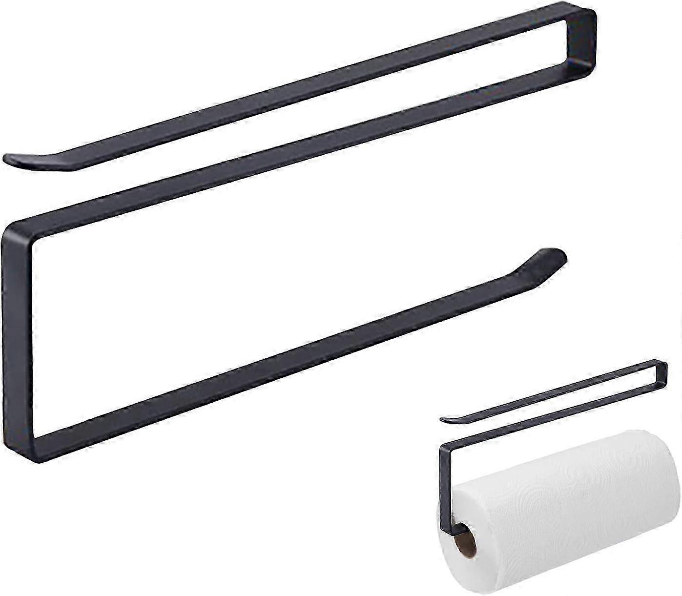 Cabinet Paper Towel Roll Holder without Drilling with Attaching Base and Napkin Dispenser for Kitchen