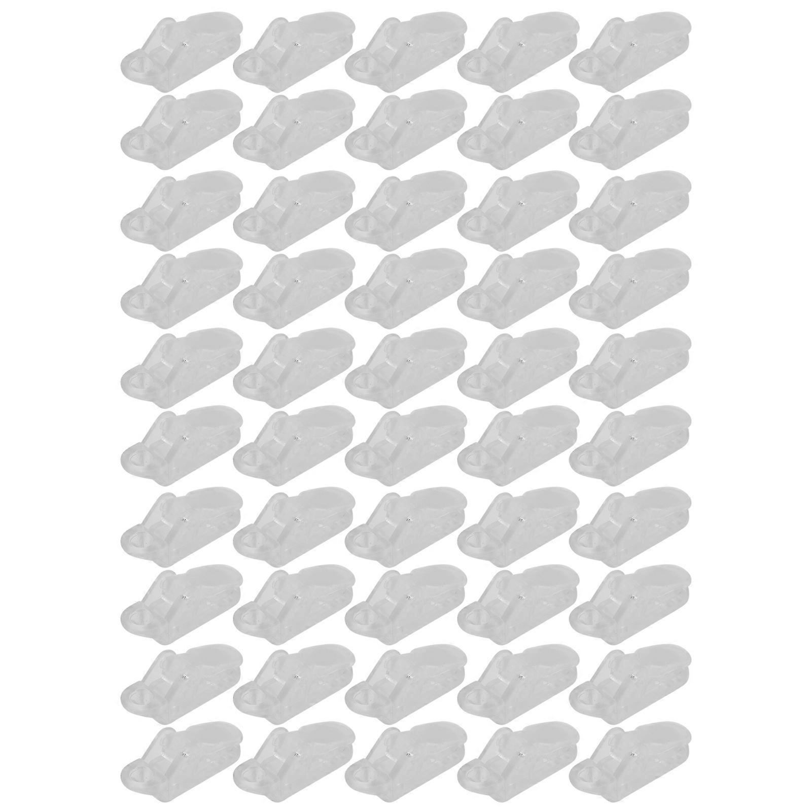 50PCS Plastic Mini Tent Fixed Clip Outdoor Camping Awning Pull Point Hook Small Accessory