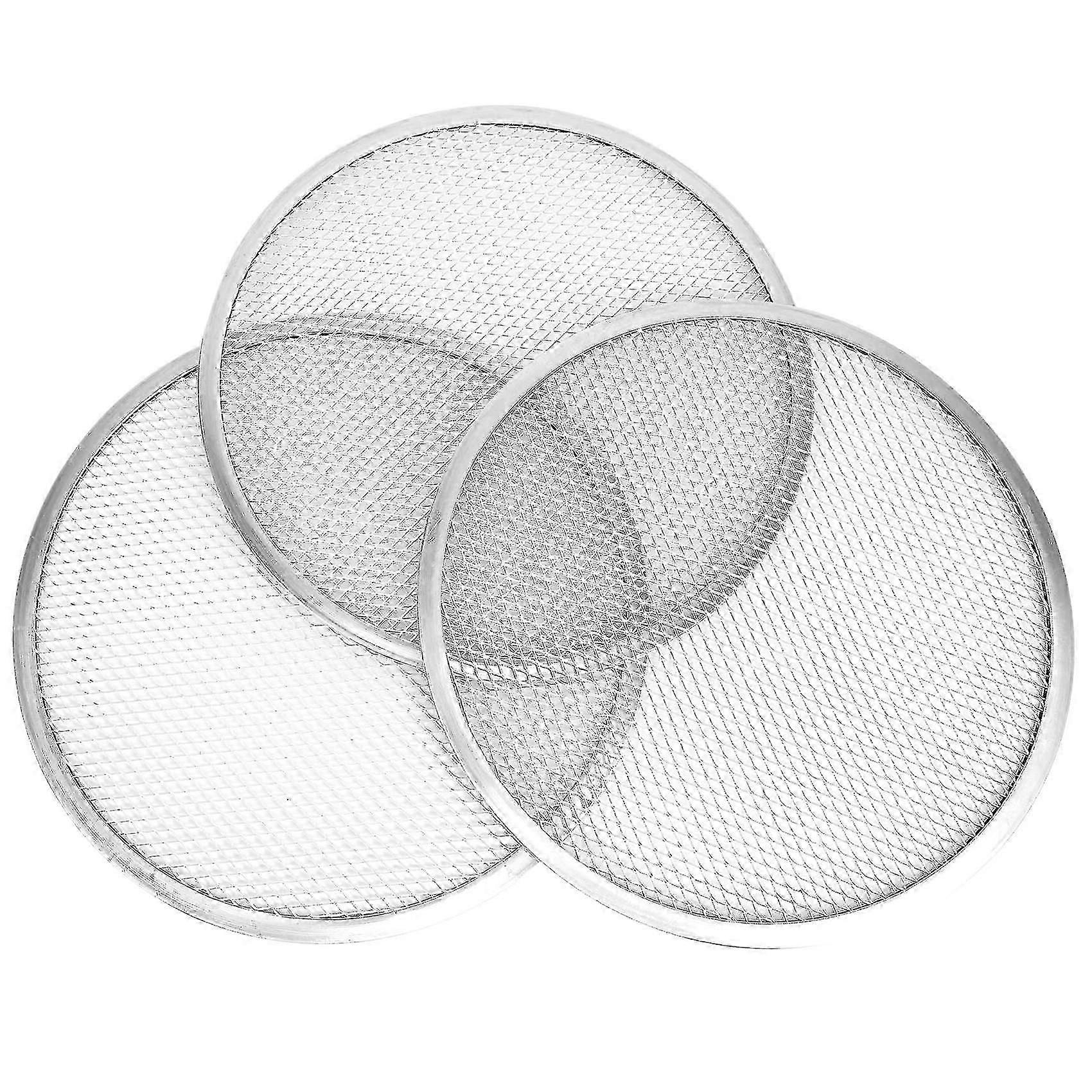 12 Inch Aluminum Pizza Screen Pizza Pan with Holes Pizza Pan,Baking Tray for Round Pizza Crisper Tr