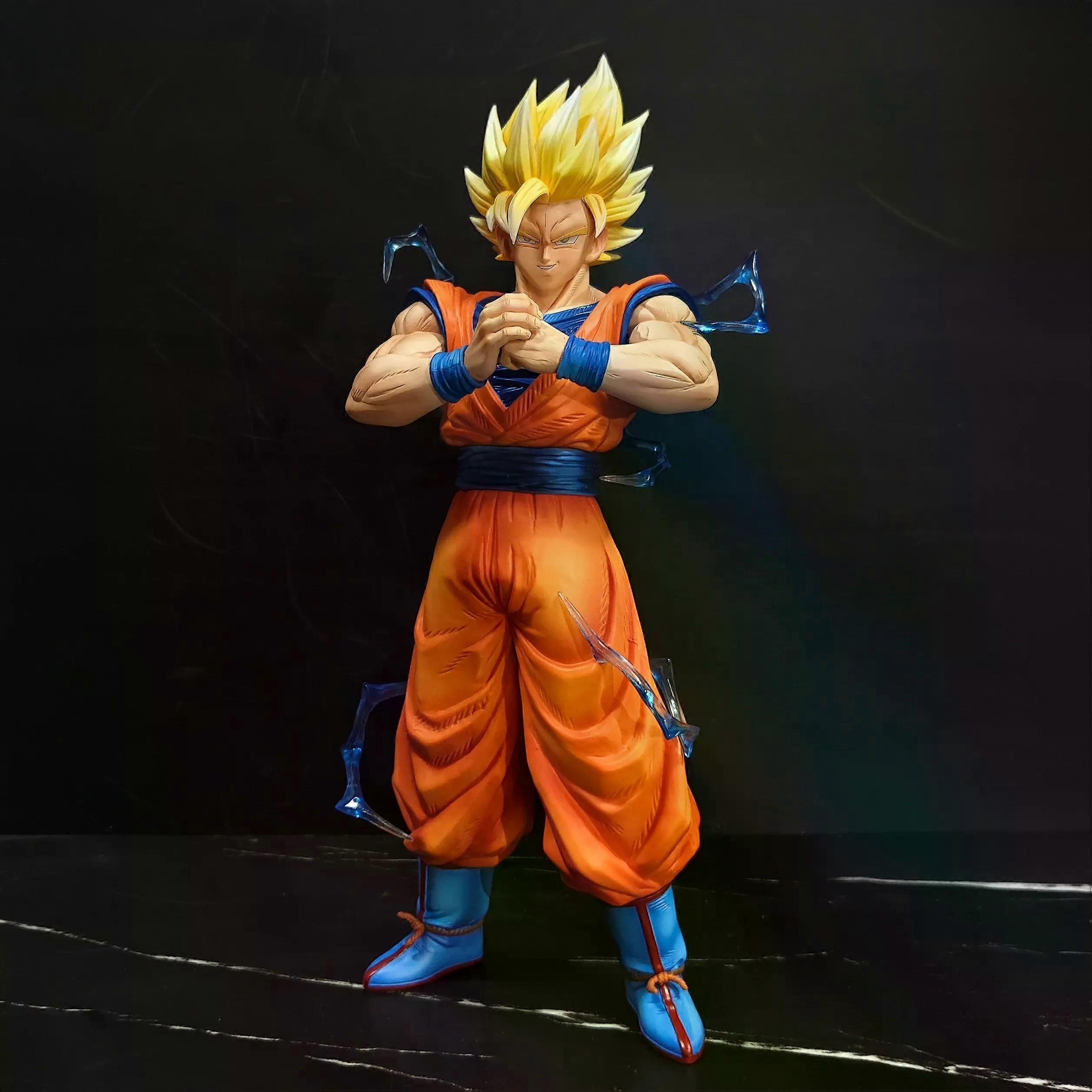 دراغون بول أنيمي الشكل ابن جوكو أكشن الشكل كاكاروتو سوبر سايان 2 ديسيبل زيلاند ألعاب أطفال 30 سنتيمتر ديكور الغرفة هدية عيد ميلاد