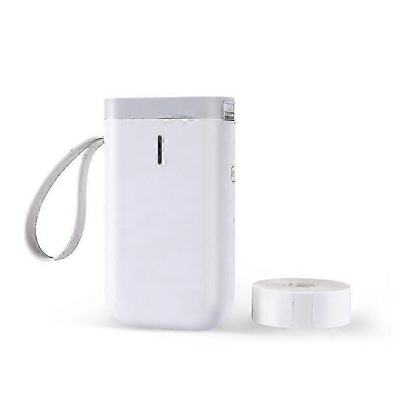 ラベルメーカーマシン、D11ワイヤレスサーマルラベルプリンターインク不要衣類ジュエリー食品食料品ラベルメーカー1ロールホワイトスターターラベルペーパーFo