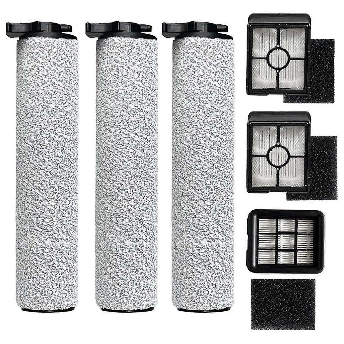 1Set for Crosswave HF3 Cordless Vacuum Cleaner 3649A Model Replacement Roller Brush & HEPA Filters