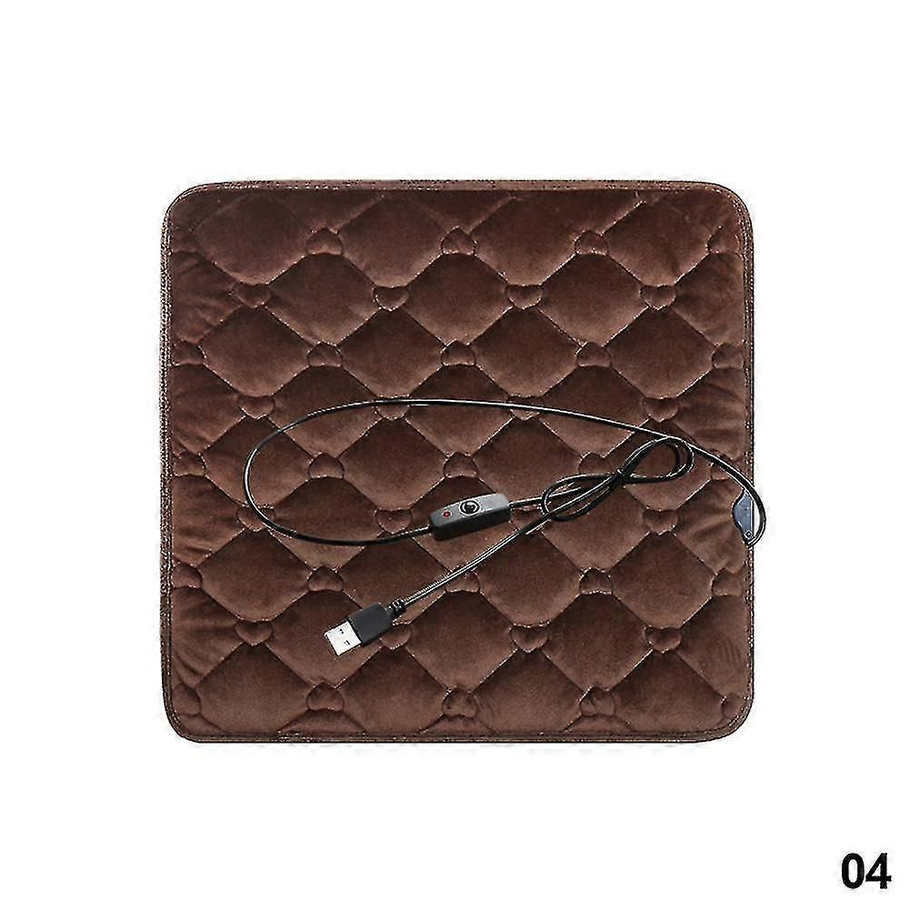 Car Heating Cushion Comfortable Seat Warmer With Usb Cigarette Cable Fast-heating Electric Winter Warm Temperature Adjustable