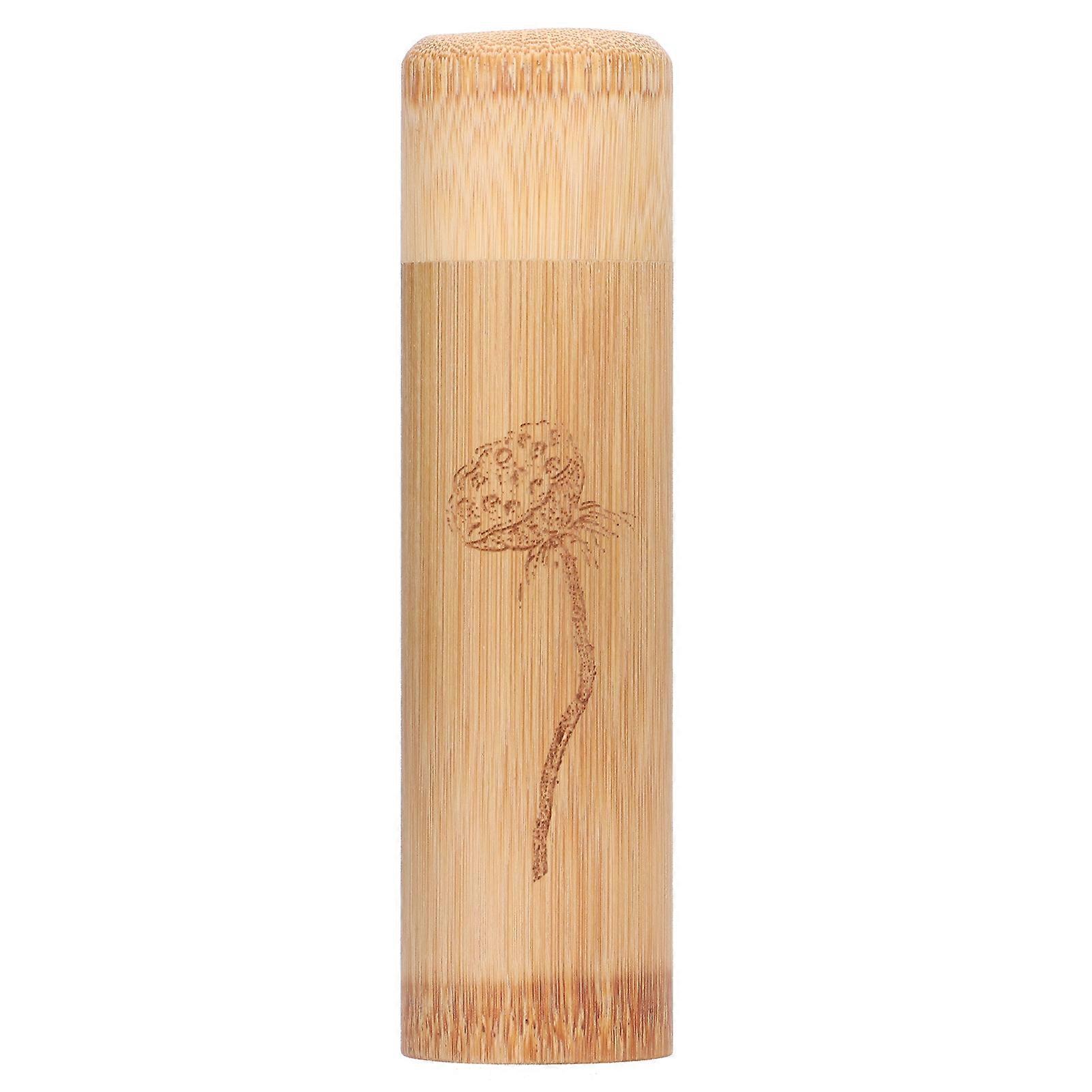 Tea Canister Bamboo Portable Tea Storage Container Box for Tea Coffee Beans Nuts