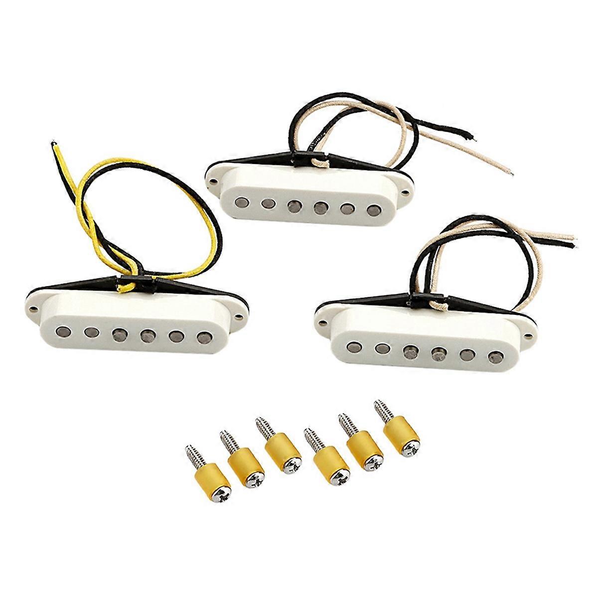 Guitar Accessories Set-White 69 Sound Hole Pickup with Tuner and Capo