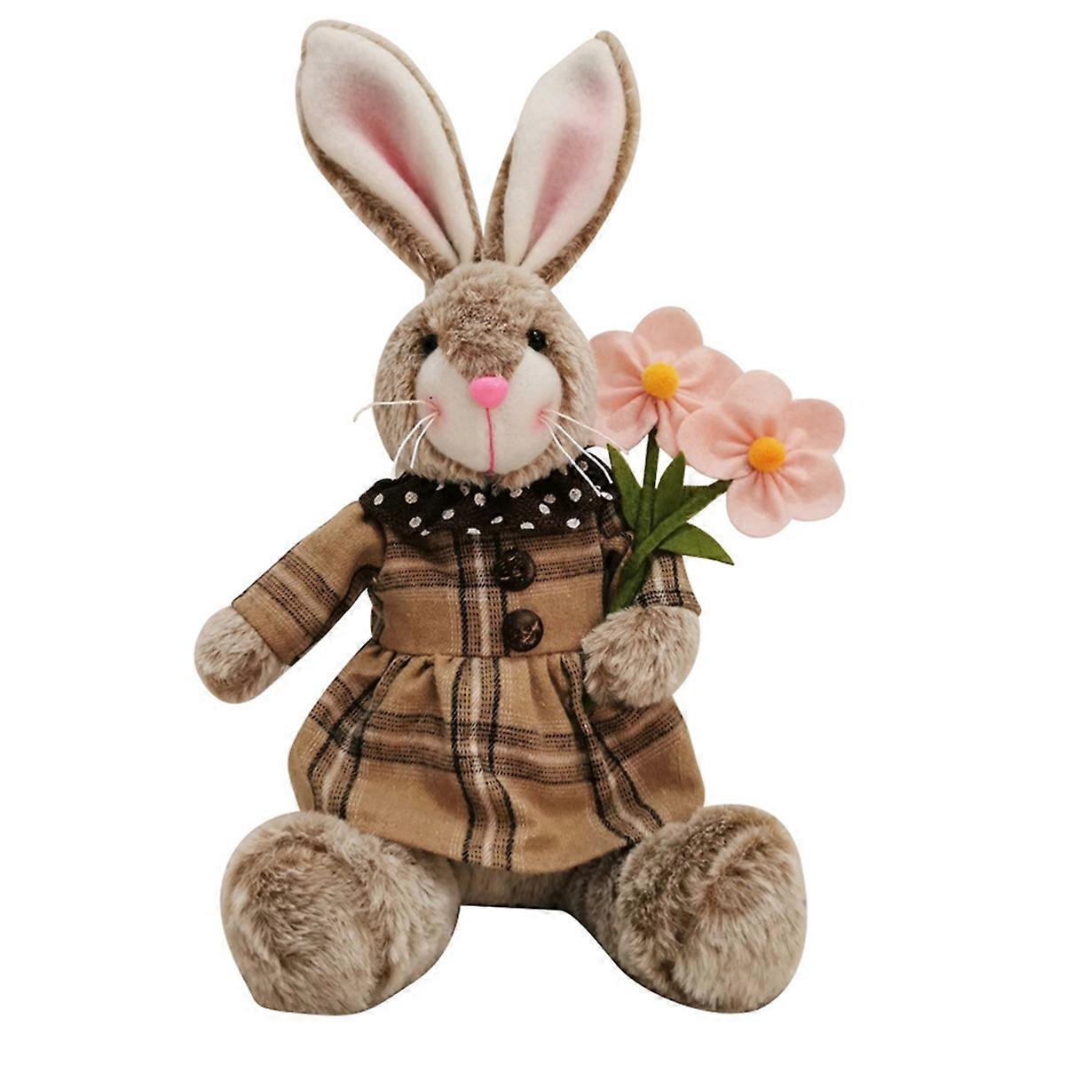 Plush Easter Bunny,Easter Basket Rabbits,Bunny Party Favor Figurine,B