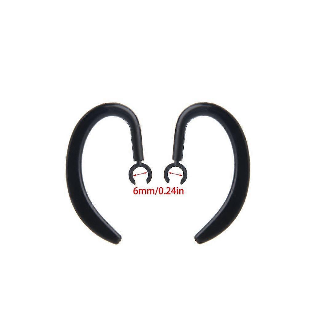 6mm Bluetooth-compatible Earphones Rubber Rotary Ear Hooks Ear Clips