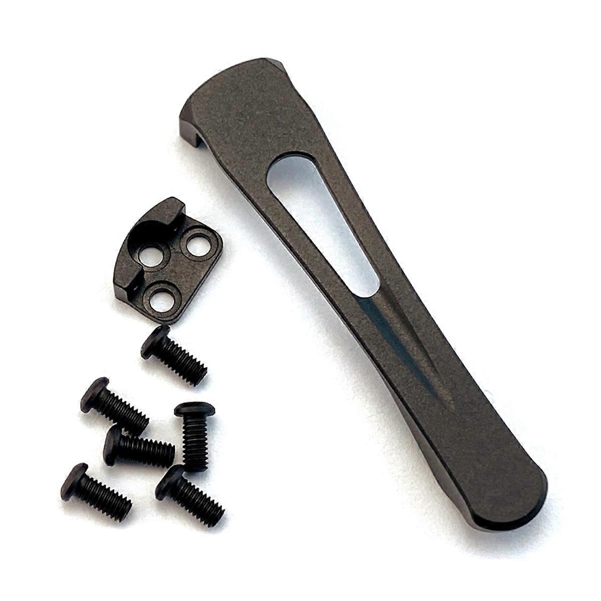 1PC CNC Titanium Alloy Integrated Clip Pocket Back Clip for C81 2 C223 Para 3 for Spyderco Knife Acc