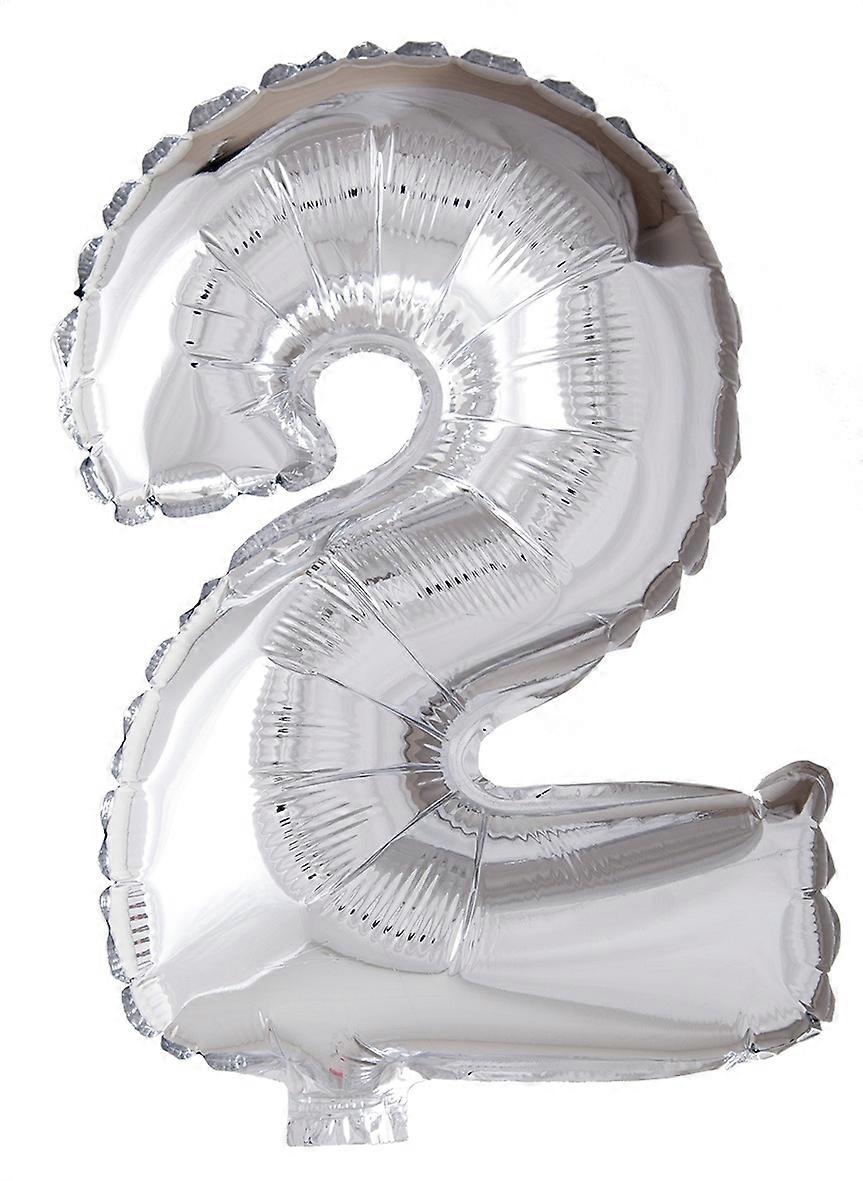 Ilmapallo numero 2 hopea 86 cm