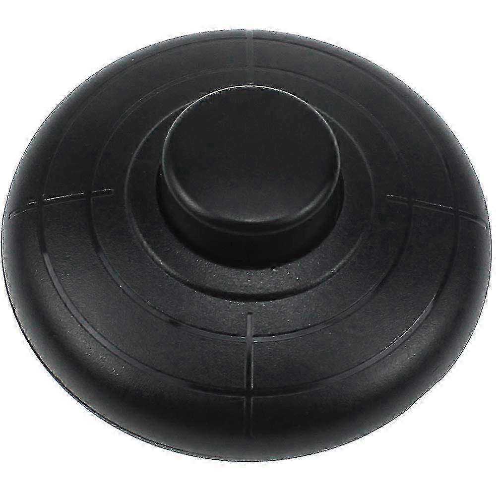 In-line-jalkakytkin tavalliselle lampulle pyöreä in-line-jalkakytkin lattialle ja pöytävalaisimelle - musta